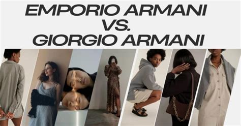 is emporio armani and giorgio armani the same|armani exchange vs emporio.